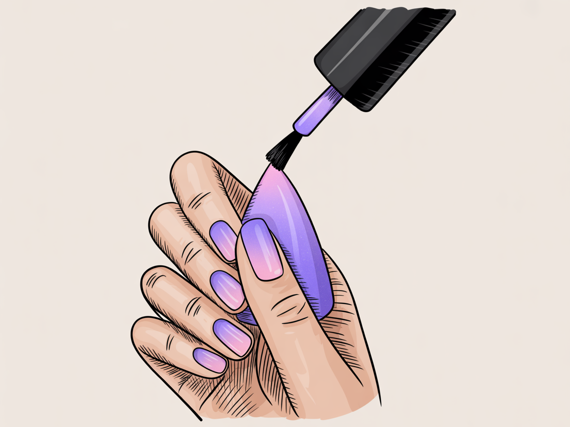 Illustration for: Technique #4: Sponge Ombre (Gradient)