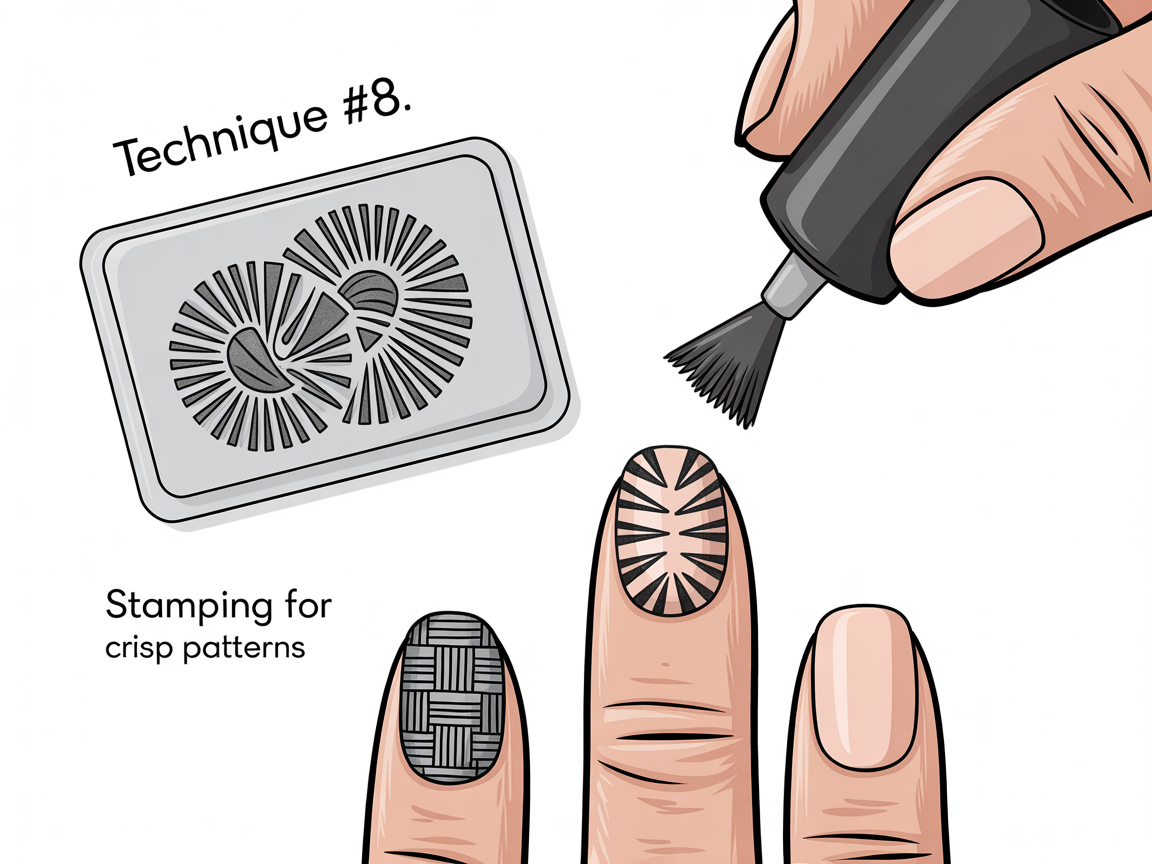 Illustration for: Technique #8: Stamping for Crisp Patterns