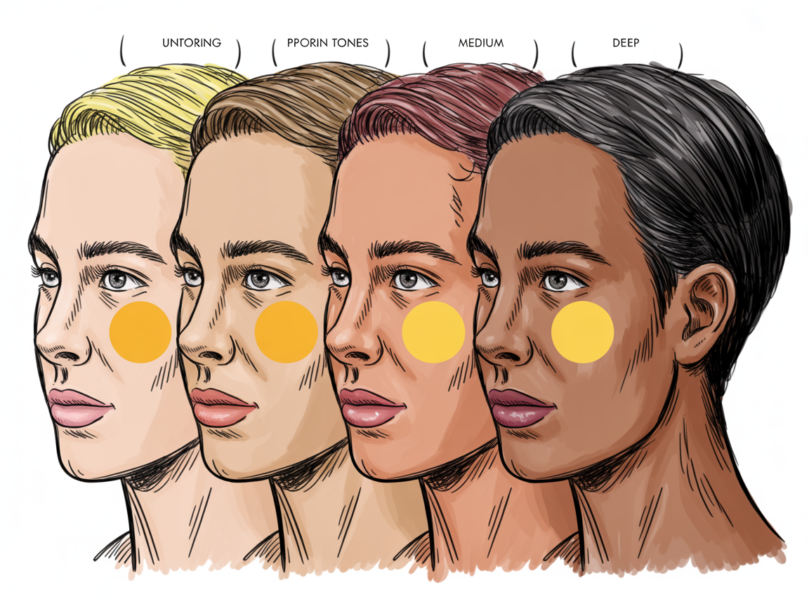 Illustration for: Ignoring Skin Tone and Undertones