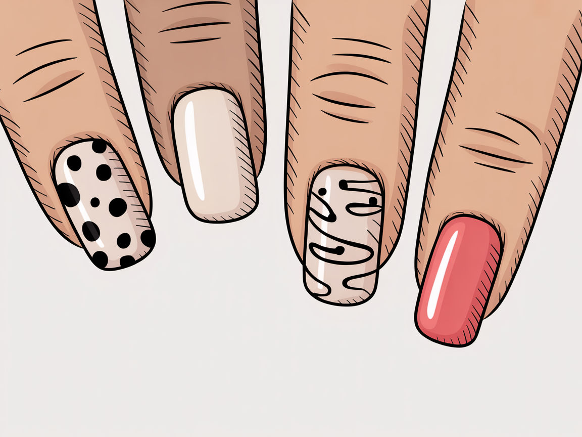 Minimalist dots and line art