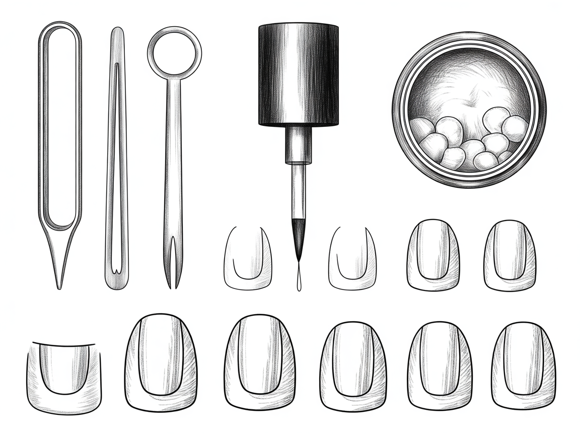 Illustration for: Acrylic Application Step-by-Step