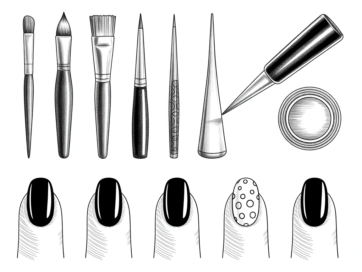 Illustration for: Techniques and Tools for Accent Nail Execution