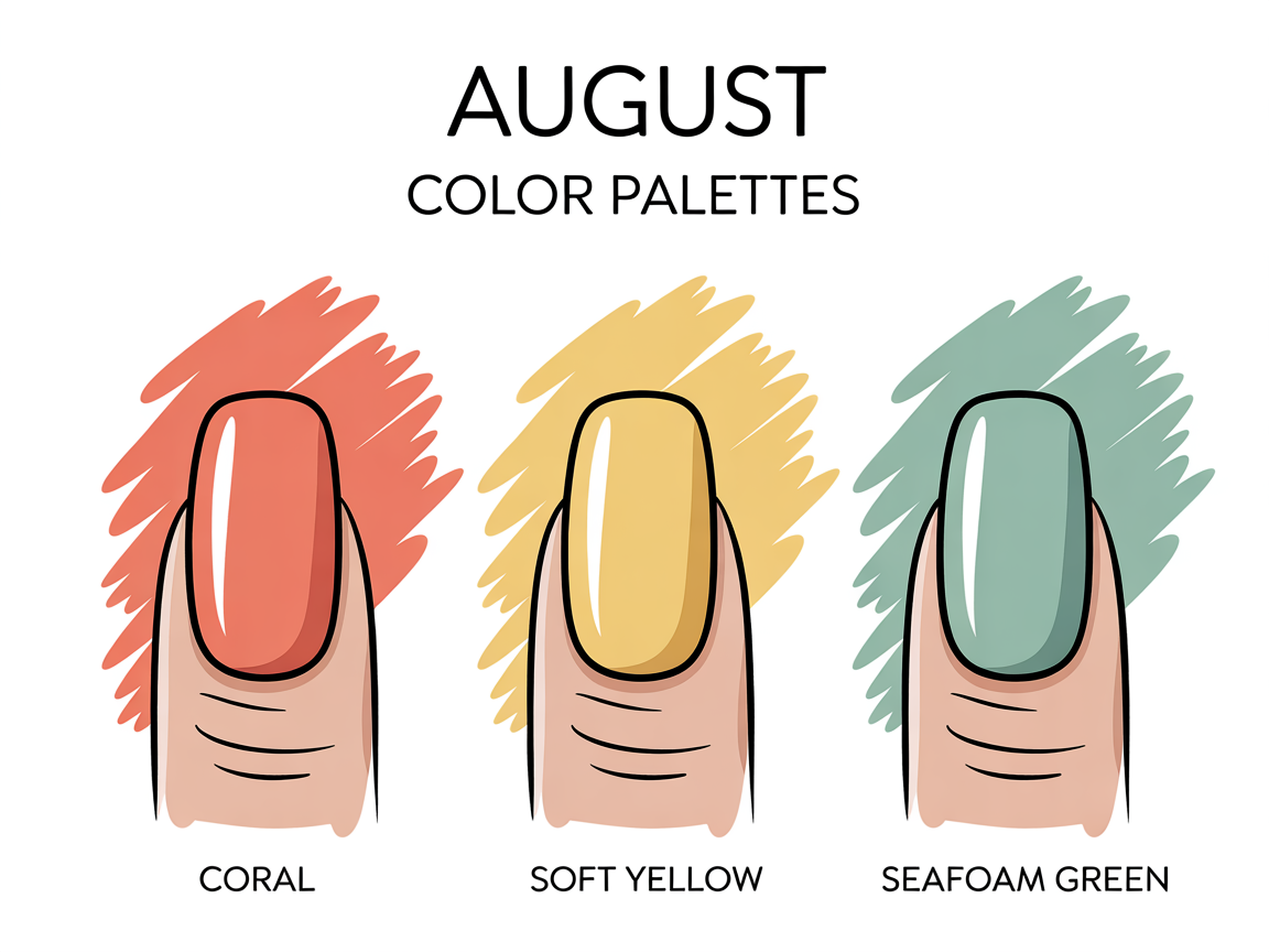 Illustration for: August Color Palettes