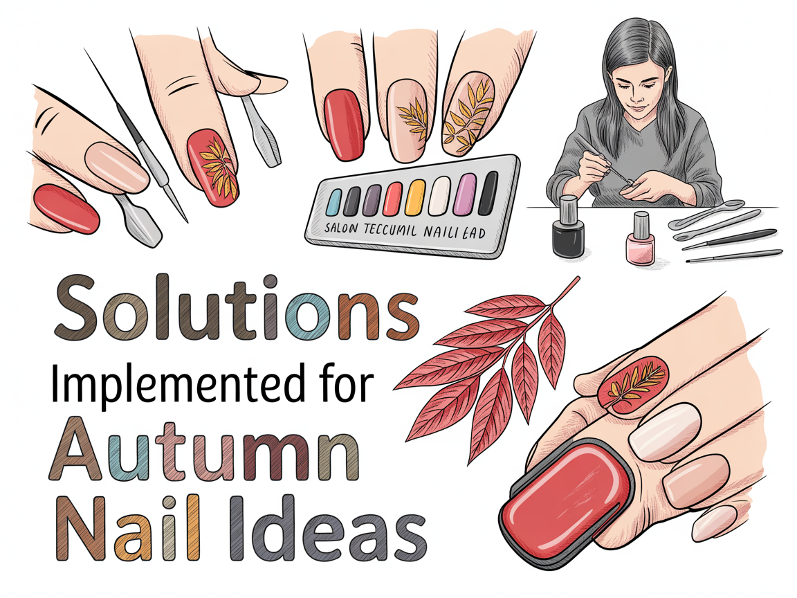 Illustration for: Solutions Implemented for Autumn Nail Ideas