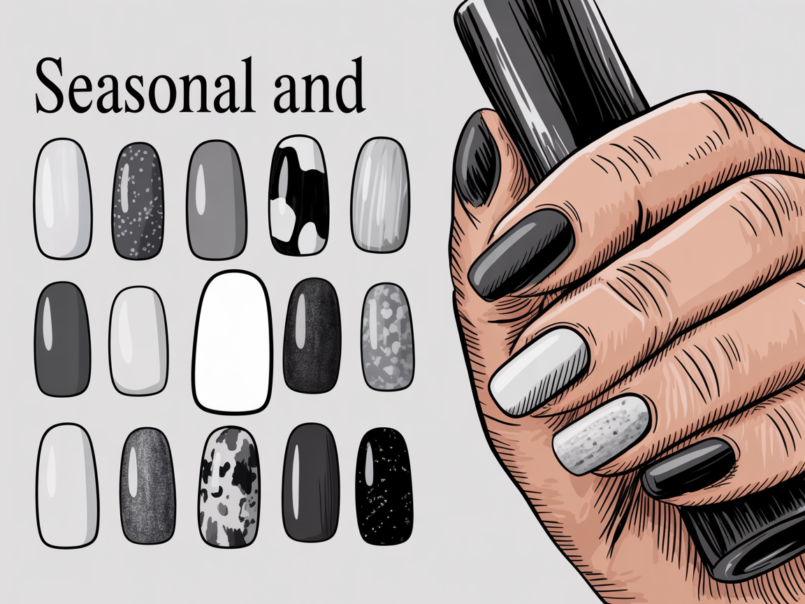 Illustration for: Seasonal and salon-ready black and white looks