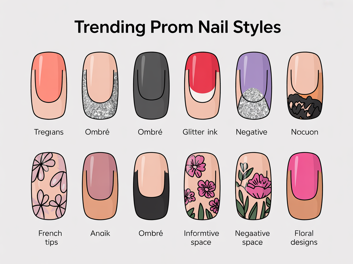 Trending Prom Nail Styles