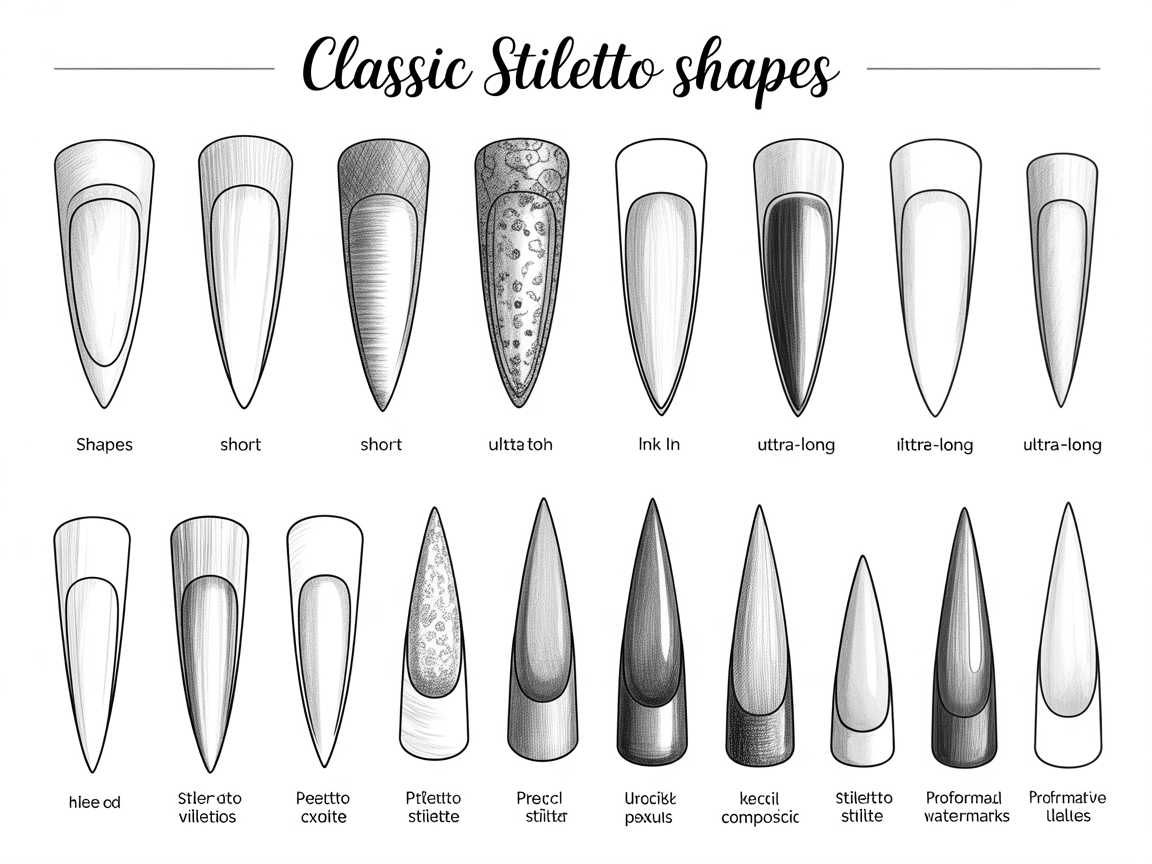 Illustration for: Classic Stiletto Shapes
