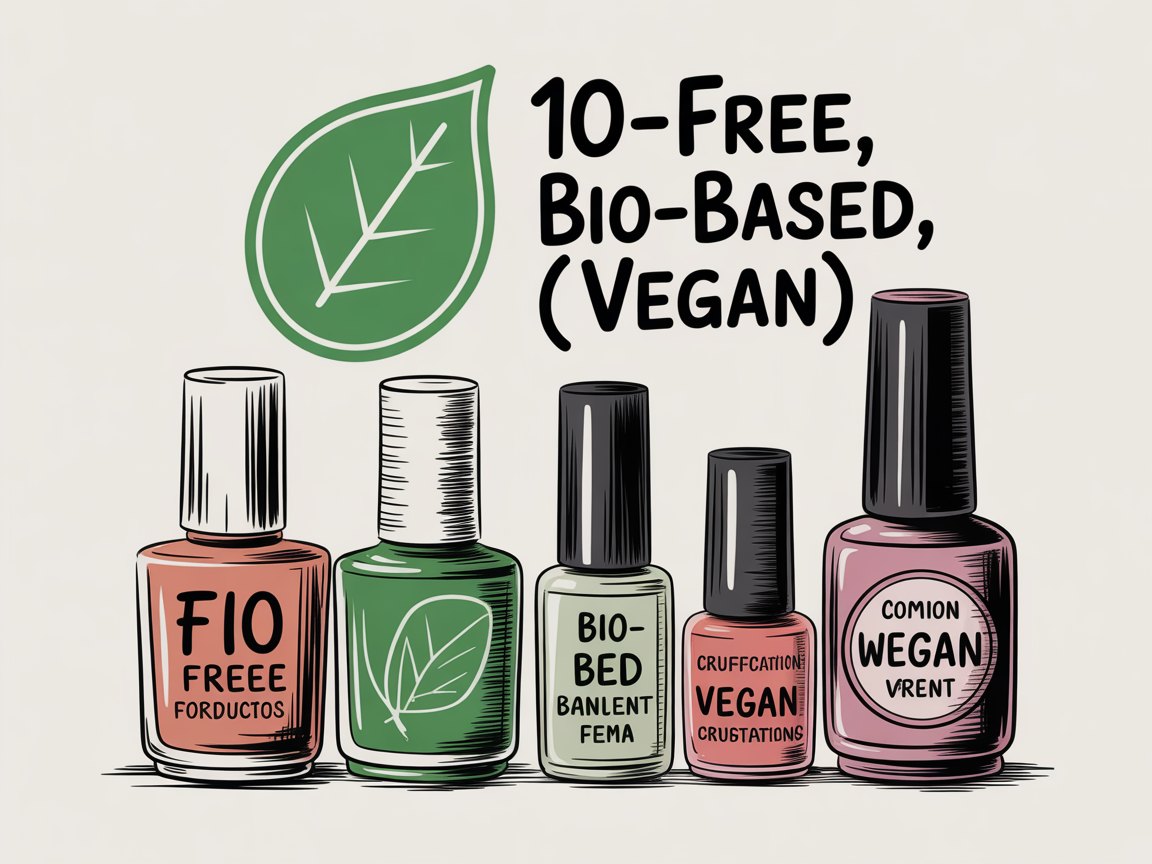 Illustration for: How to Read Labels: “10-Free,” “Bio-Based,” and “Vegan” (Without the Greenwashing)