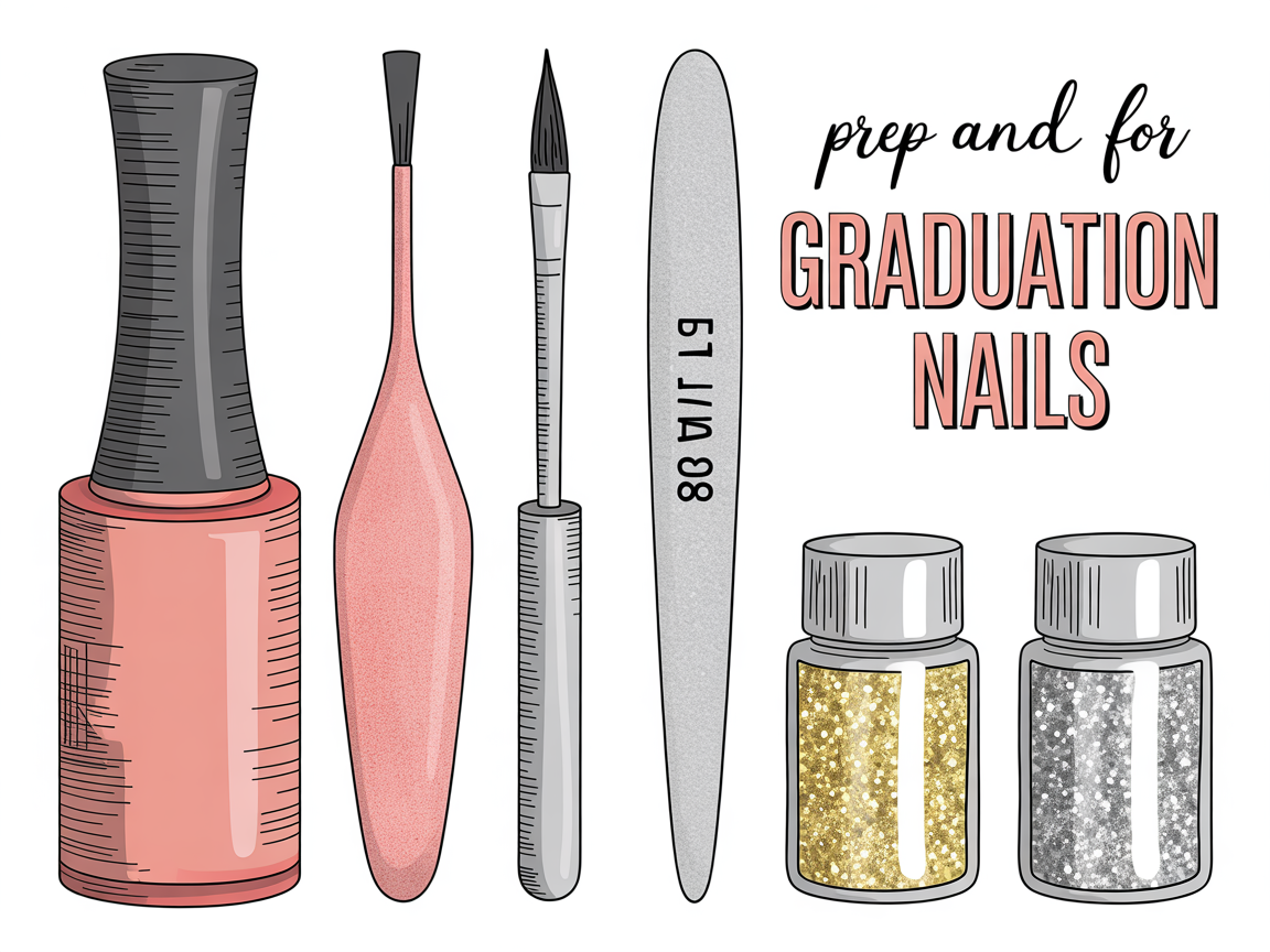 Illustration for: DIY prep and tools for graduation nails