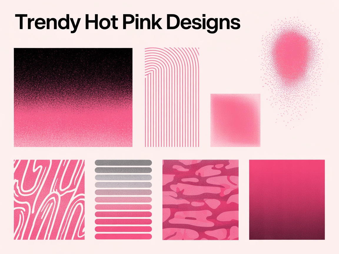 Illustration for: Trendy Hot Pink Designs