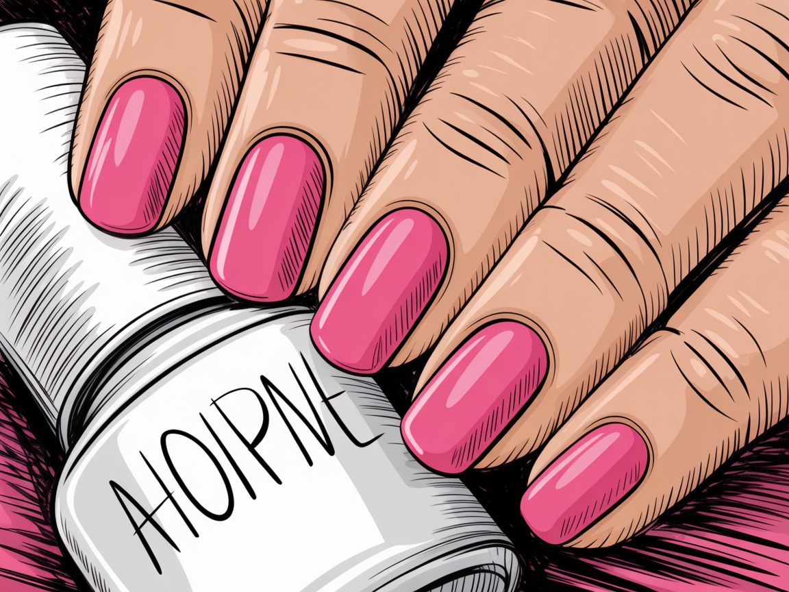 Illustration for: Maintenance & Longwear Tips for Hot Pink Nails