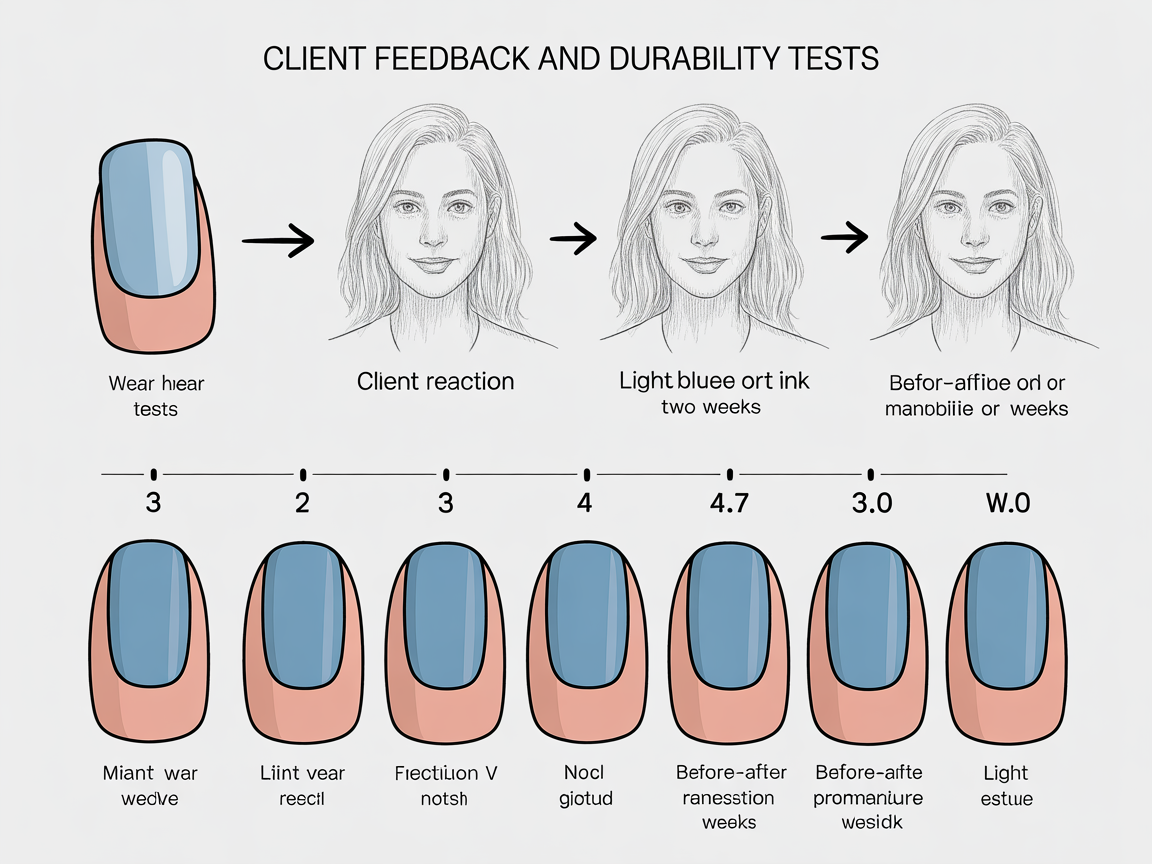 Wear test illustrations and client notes