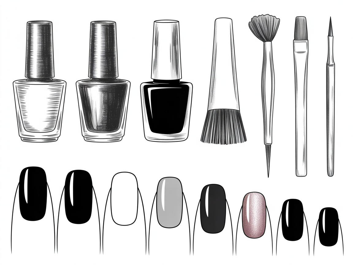 Illustration for: Black Nail Basics