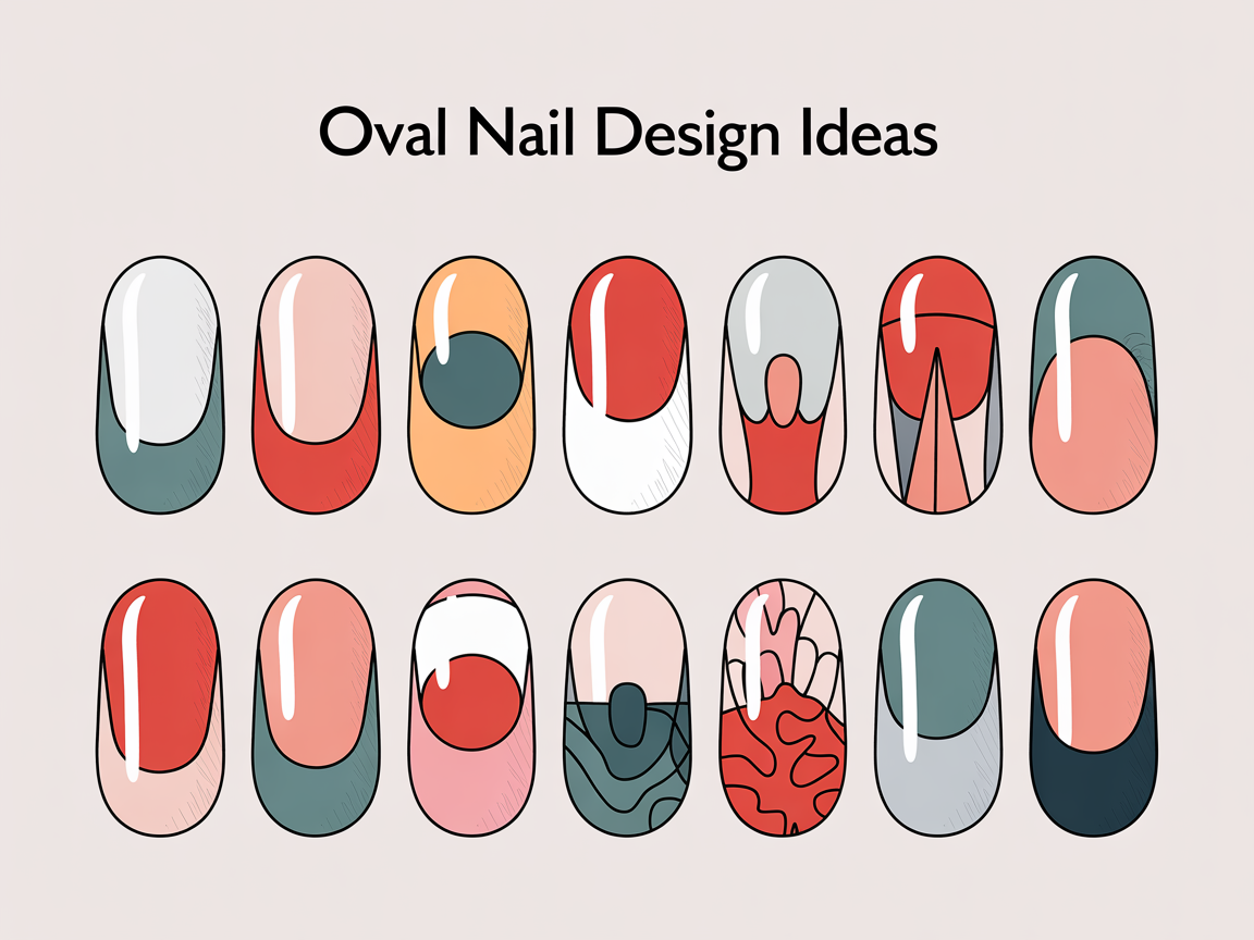 Illustration for: Oval Nail Design Ideas