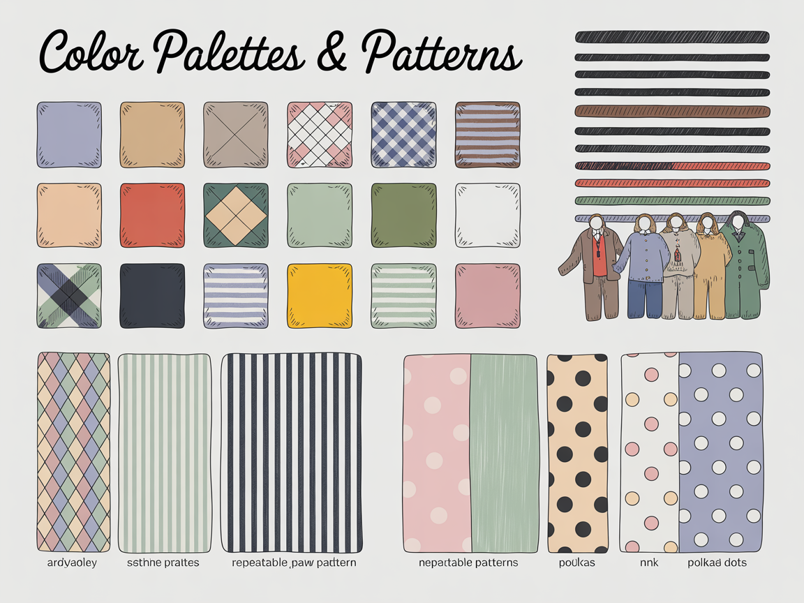 Illustration for: Color Palettes & Patterns