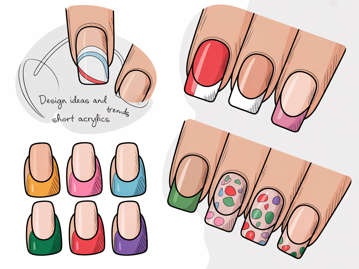 Illustration for: Design Ideas and Trends for Short Acrylics