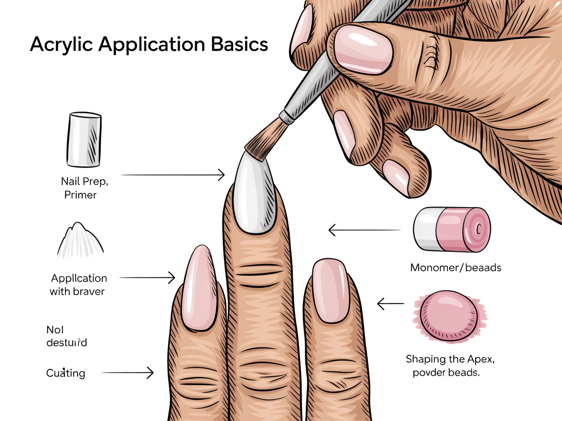 Illustration for: Acrylic Application Basics