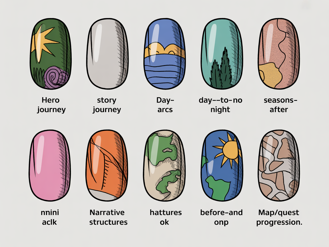 Illustration for: Choose a Story Arc: 5 Narrative Structures That Work on Nails