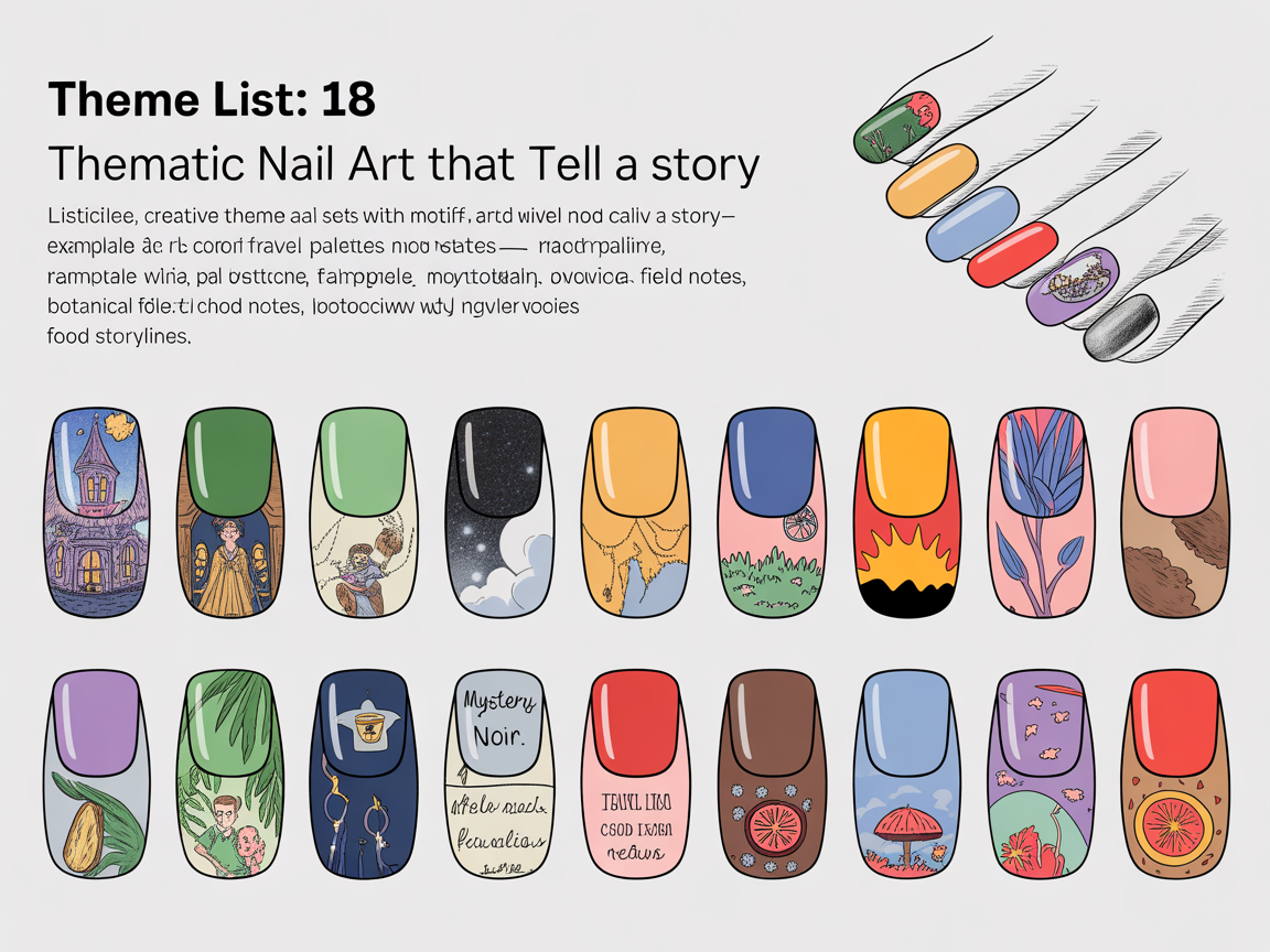 Illustration for: Theme List: 18 Thematic Nail Art Ideas That Tell a Story