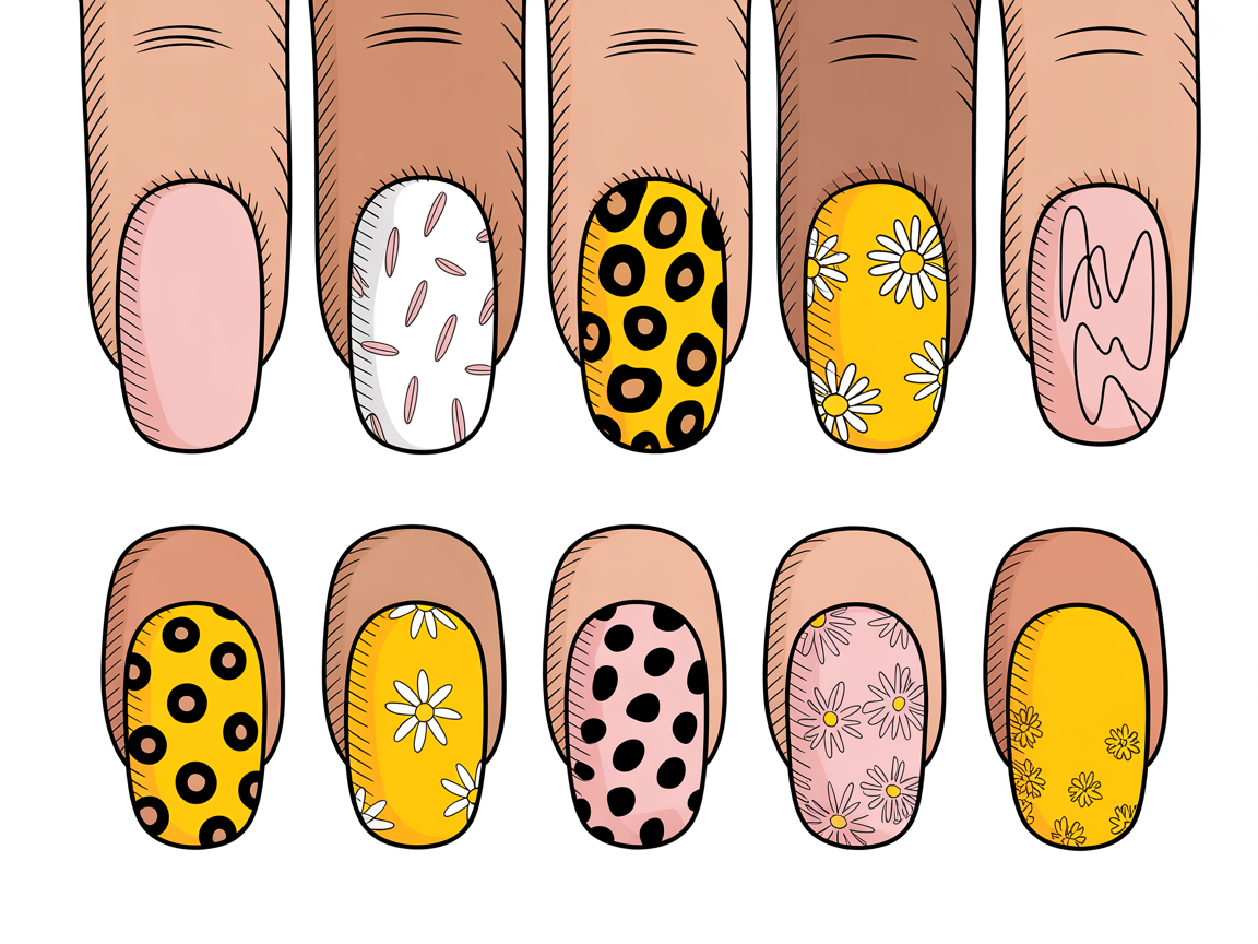 Illustration for: Accent Nails and Art