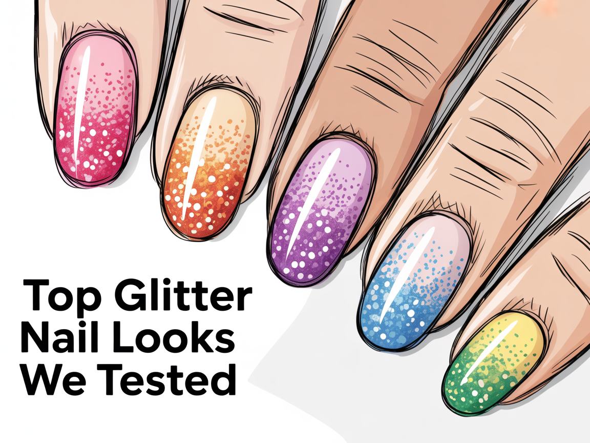 Illustration for: Top Glitter Nail Looks We Tested