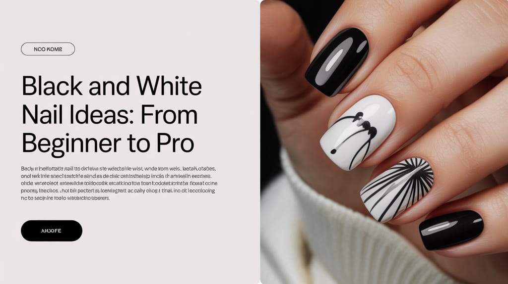 Black and White Nail Ideas: From Beginner to Pro