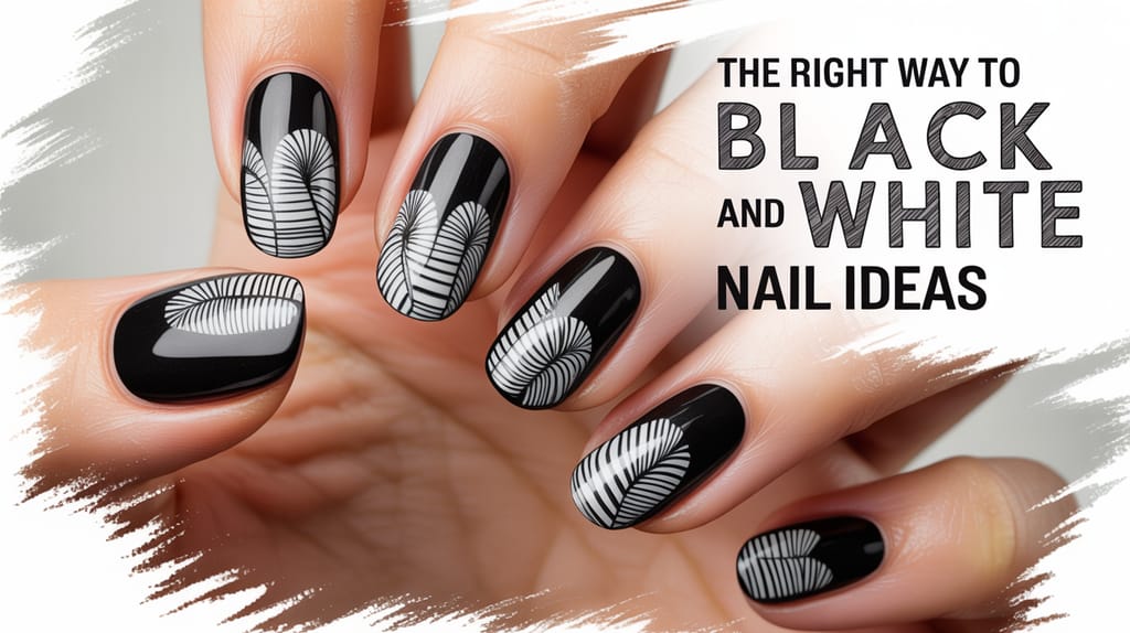 The Right Way to Black And White Nail Ideas