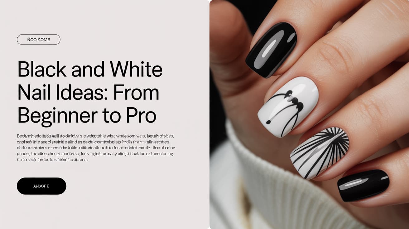 Black and White Nail Ideas: From Beginner to Pro